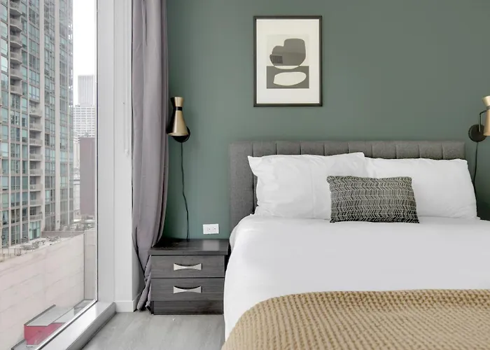 River N 1br W Gym Pool Nr Magnificent Mile Chi-125 Appartamento *