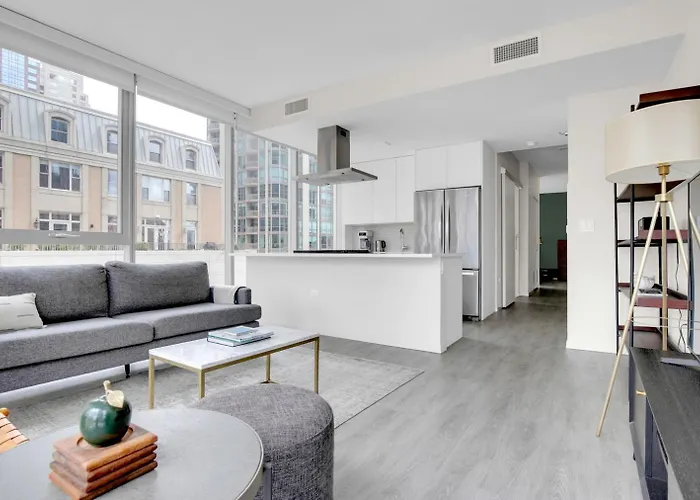 River N 1br W Gym Pool Nr Magnificent Mile Chi-125 Appartamento Chicago