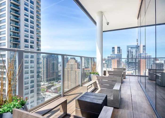 Appartamento River N 1br W Gym Pool Nr Magnificent Mile Chi-125