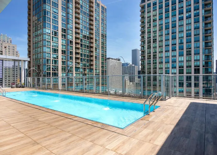 Appartamento River N 1br W Gym Pool Nr Magnificent Mile Chi-125